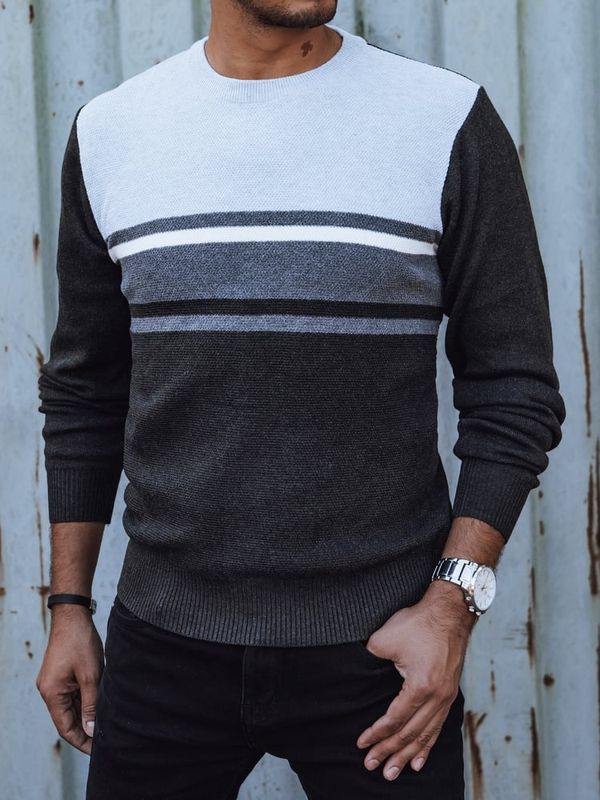 DStreet Sweter męski szary Dstreet