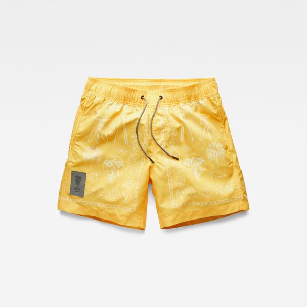 G Star Swimsuit - G-star RAW Dirik Fungus swimshorts yellow