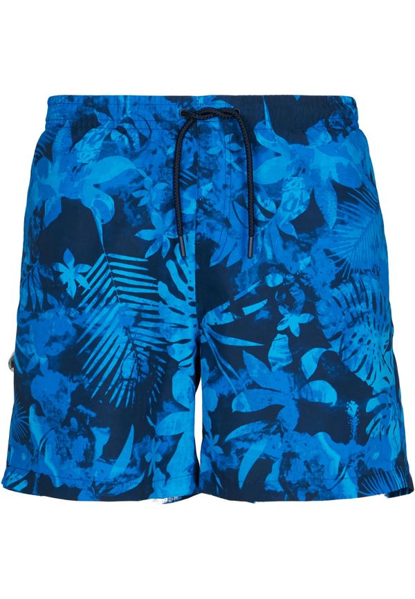 Urban Classics Swimsuit pattern shorts blue flower