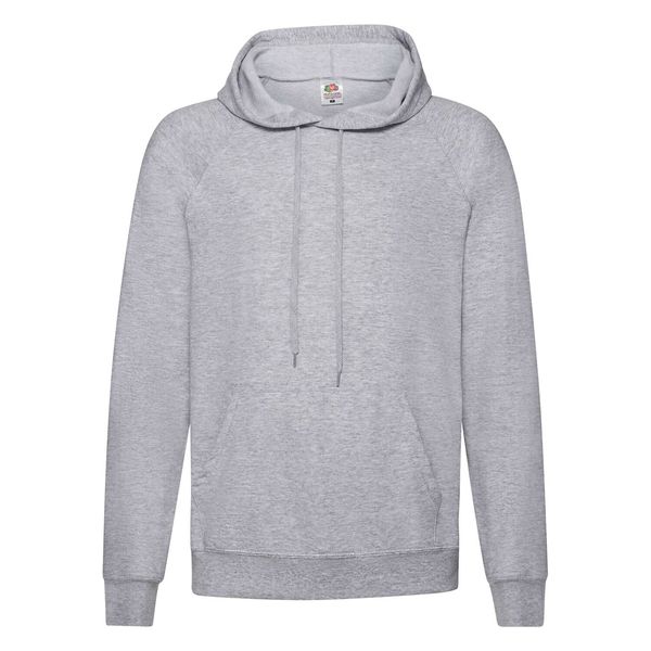 Fruit of the Loom Szara bluza męska z kapturem Lightweight Hooded Sweat Fruit of the Loom