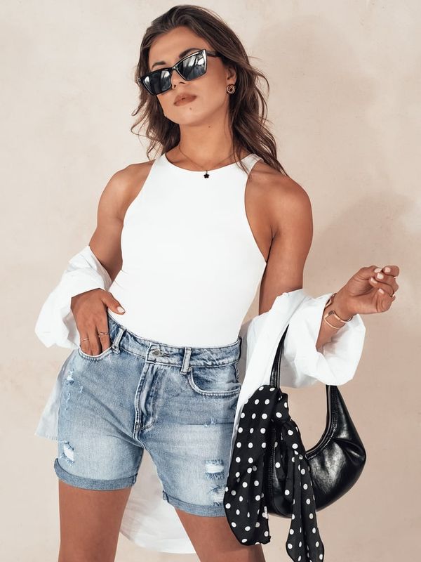 DStreet Szorty damskie jeansowe JEANFUN niebieskie Dstreet