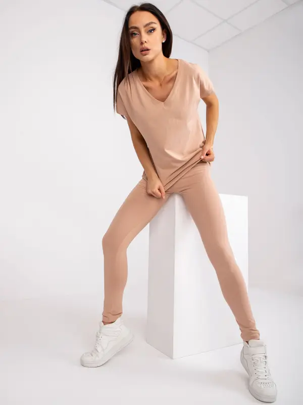 BASIC Feel Good T-shirt-AP-TS-A-004-camel