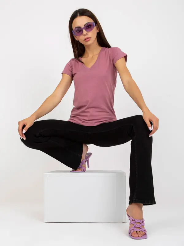 BASIC Feel Good T-shirt-B-012.51P-dark pink