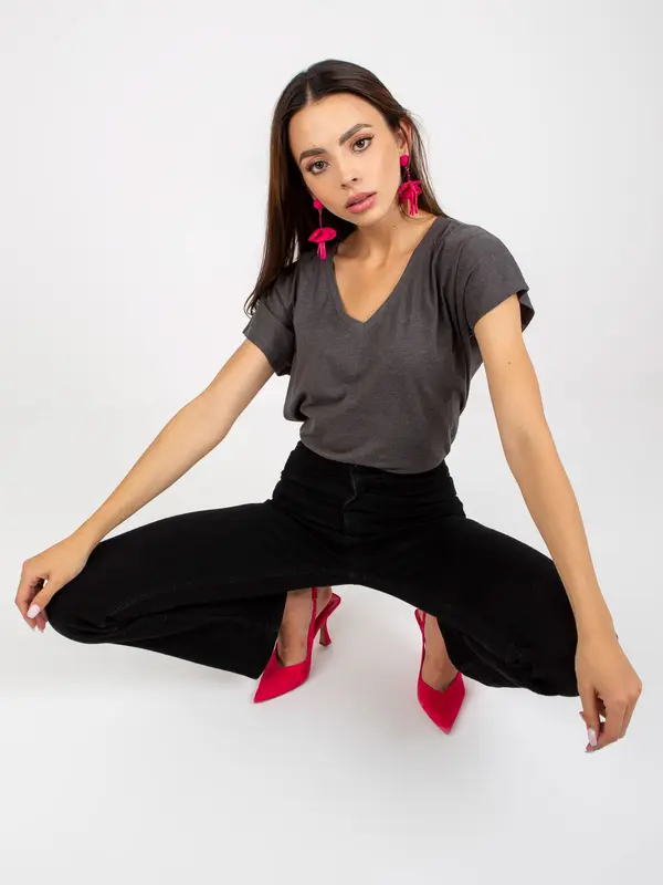 BASIC Feel Good T-shirt-B-014.86-dark grey