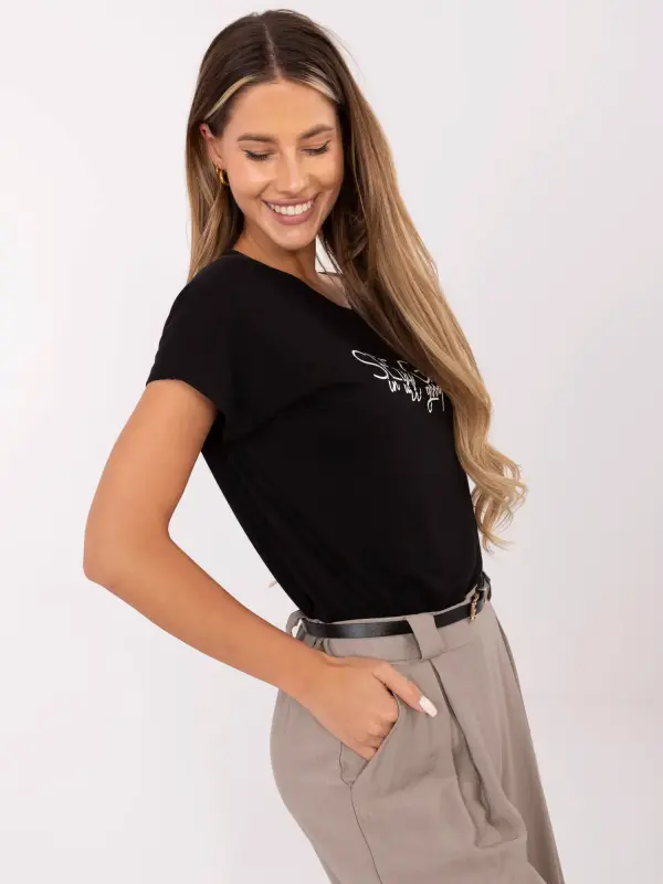 Sublevel T-shirt-D12100M02737A-black