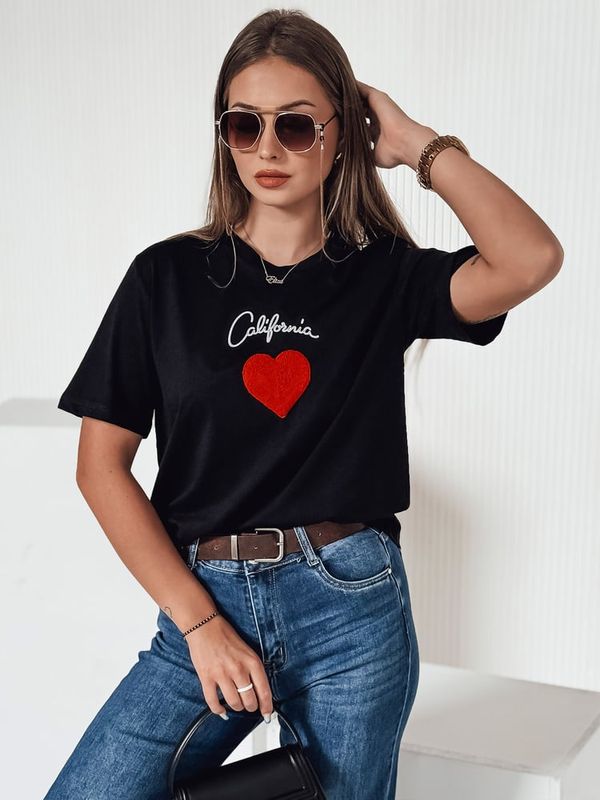 DStreet T-shirt damski CALOV czarny Dstreet