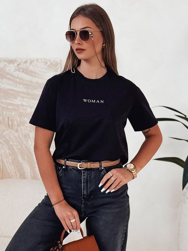 DStreet T-shirt damski WOMAN czarny Dstreet