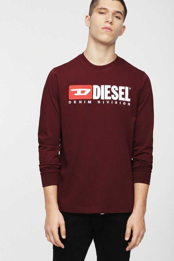 Diesel T-shirt - Diesel T JUSTLSDIVISION T-SHIRT burgundy