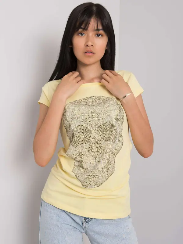ex moda T-shirt-EM-TS-ES-21-532.18-light yellow