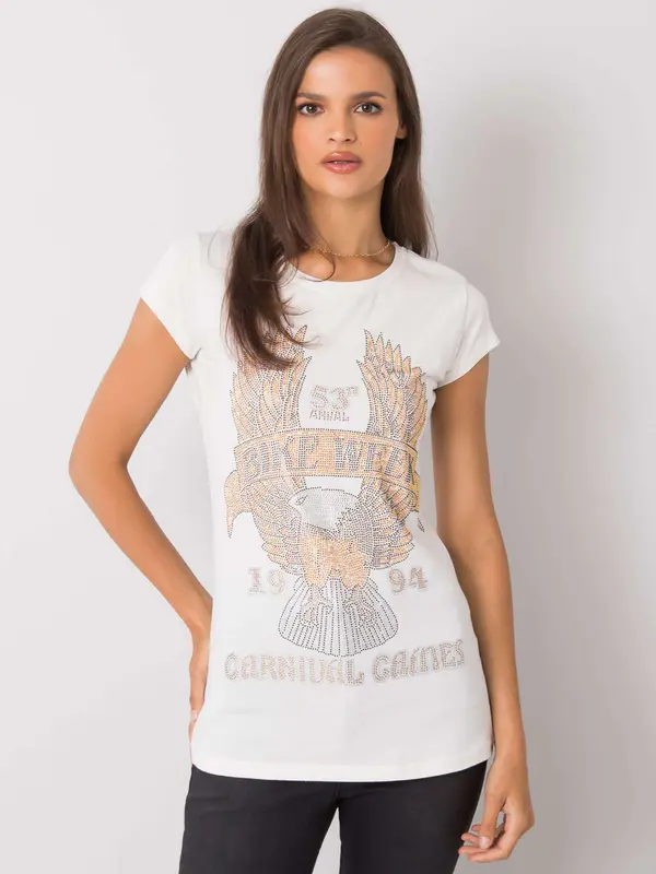 ex moda T-shirt EM-TS-ES-21-533.16-ecru