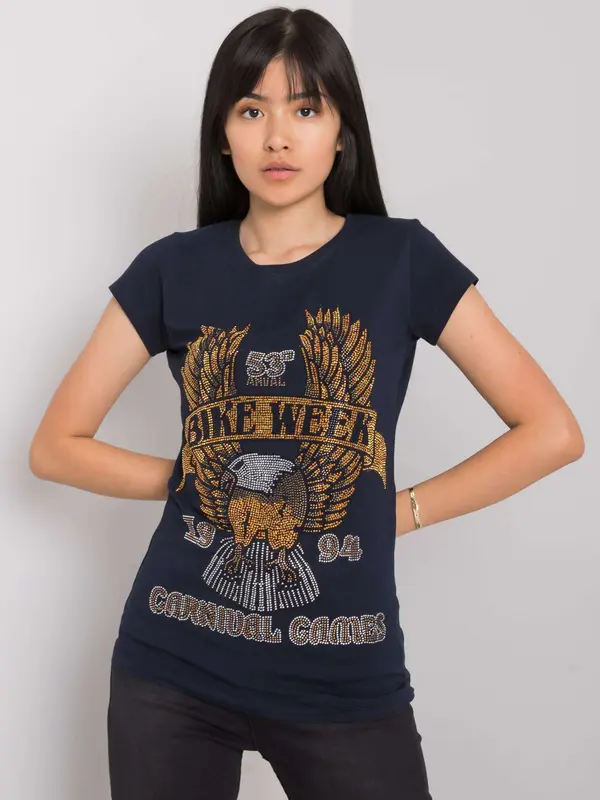 ex moda T-shirt EM-TS-ES-21-533.16-navy blue