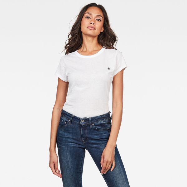 G Star T-Shirt - G-STAR Eyben slim r t wmn s/s white