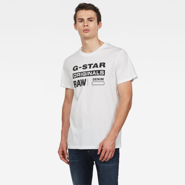 G Star T-Shirt - G-STAR Graphic 8 r t ss white