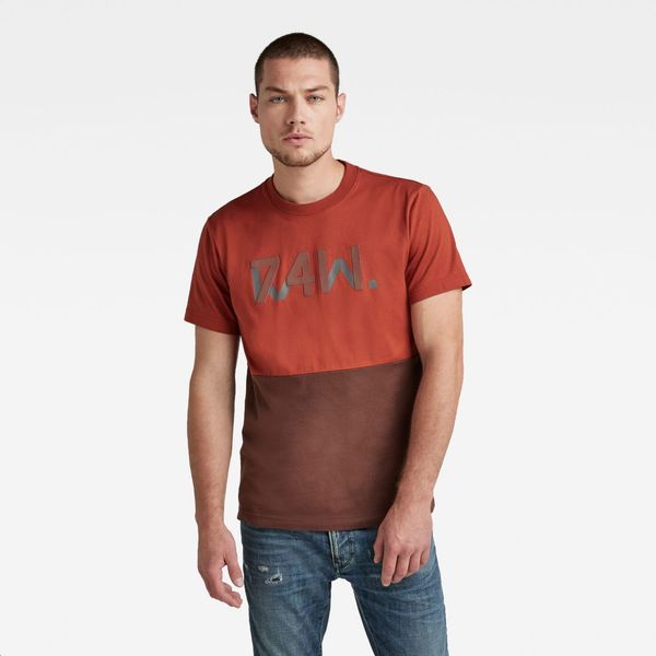 G Star T-shirt - G-star RAW 7411 C&amp;S tee orange