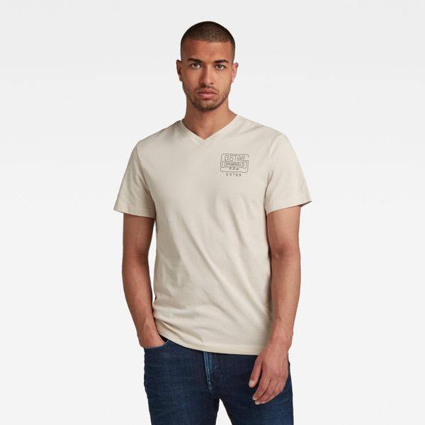 G Star T-shirt - G-star RAW Compact jersey o cream