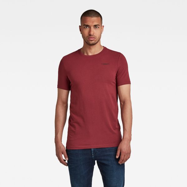 G Star T-shirt - G-star Slim base r t s\s burgundy