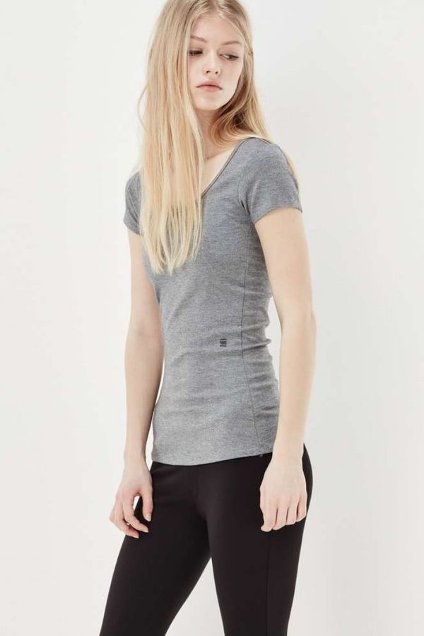 G Star T-shirt - G-STAR US umbony r t wmn s/s grey