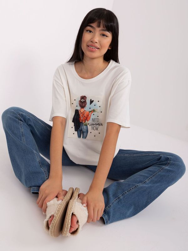 LAKERTA T-shirt-LK-TS-509353.25P-ecru