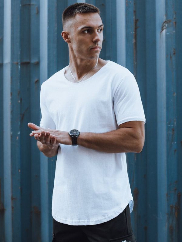 DStreet T-shirt męski basic biały Dstreet