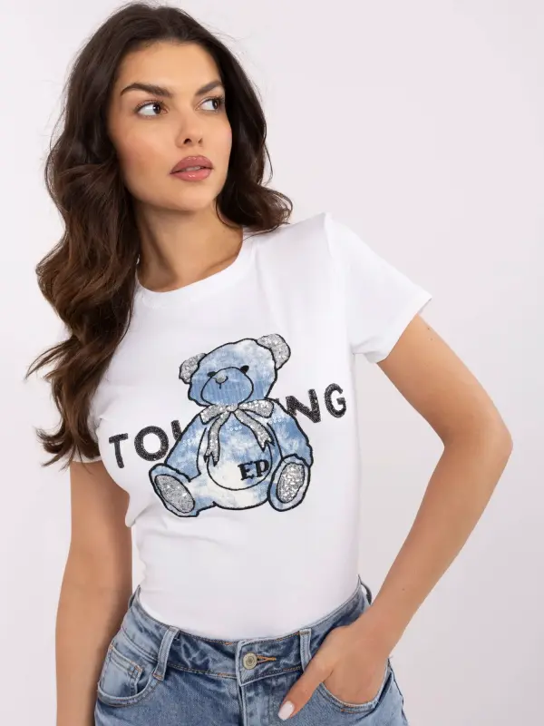 Vinceotto T-shirt-NM-TS-JX-09328.65P-white-blue