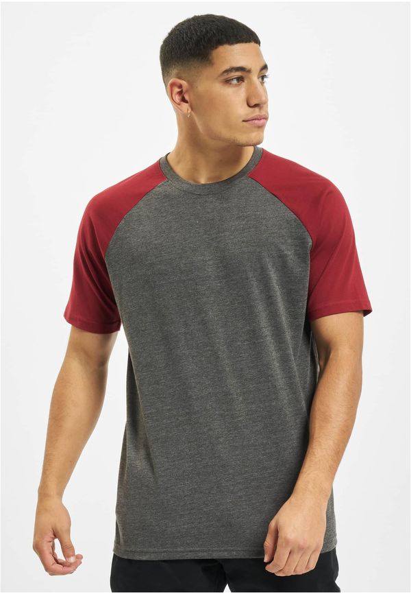 DEF T-shirt Roy anthracite/burgundy