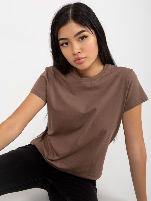 BASIC Feel Good T-shirt-RV-TS-4623.40-brown