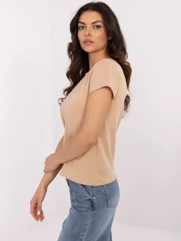 BASIC Feel Good T-shirt-RV-TS-4623.83-camel