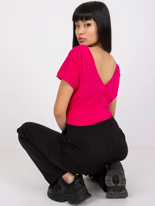 BASIC Feel Good T-shirt-RV-TS-4662.03X-fuchsia
