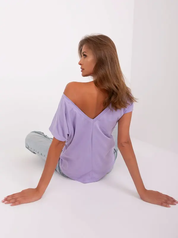 BASIC Feel Good T-shirt-RV-TS-4662.03X-light purple