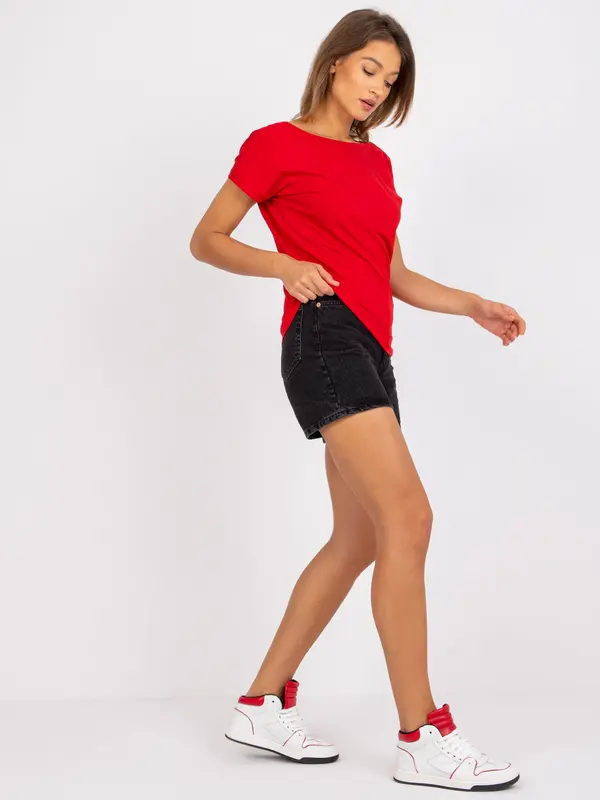 BASIC Feel Good T-shirt-RV-TS-4662.38P-Red
