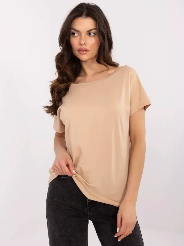 BASIC Feel Good T-shirt-RV-TS-4662.93-camel