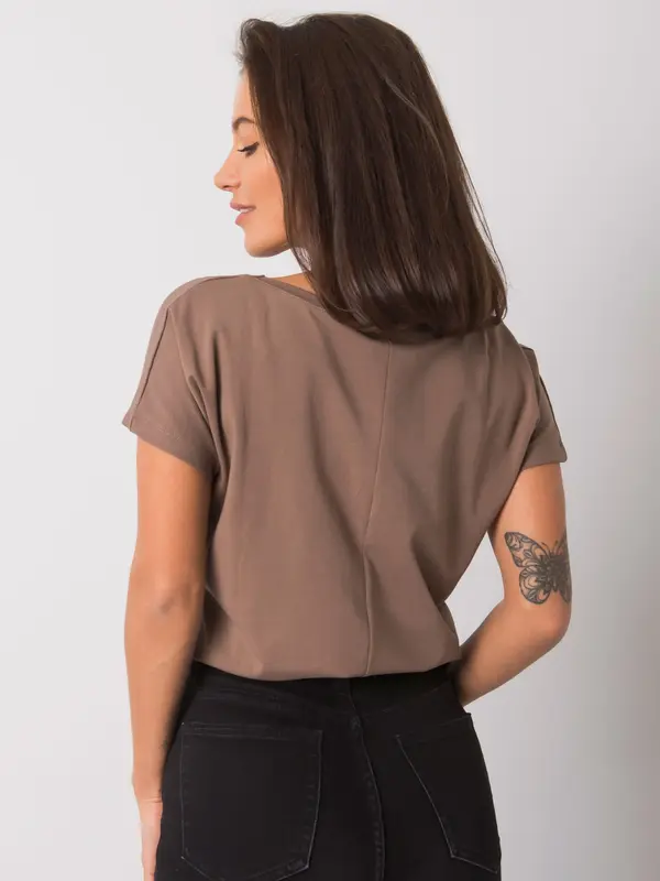 BASIC Feel Good T-shirt-RV-TS-4832.11P-brown