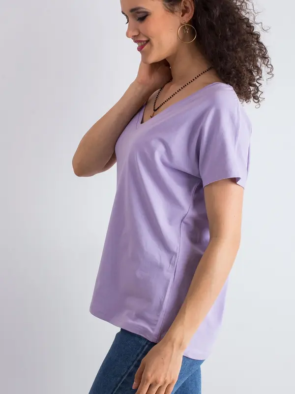 BASIC Feel Good T-shirt-RV-TS-4832.20P-light purple