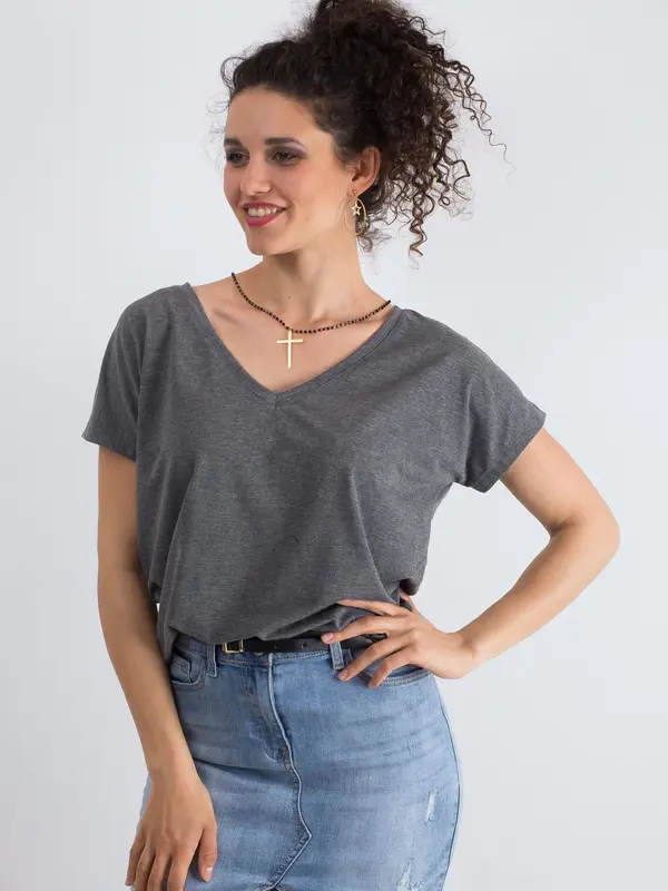 BASIC Feel Good T-shirt-RV-TS-4832.28P-dark grey