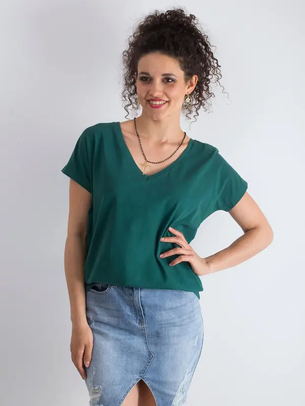 BASIC Feel Good T-shirt-RV-TS-4832.35P-dark green