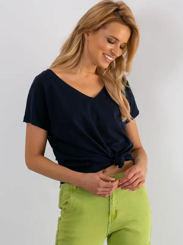 BASIC Feel Good T-shirt-RV-TS-4832.42P-navy blue