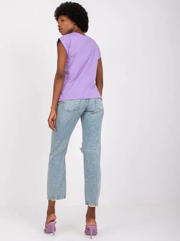 BASIC Feel Good T-shirt-RV-TS-4833.67P-purple