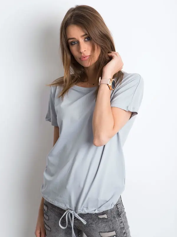 BASIC Feel Good T-shirt-RV-TS-4834.18P-light grey