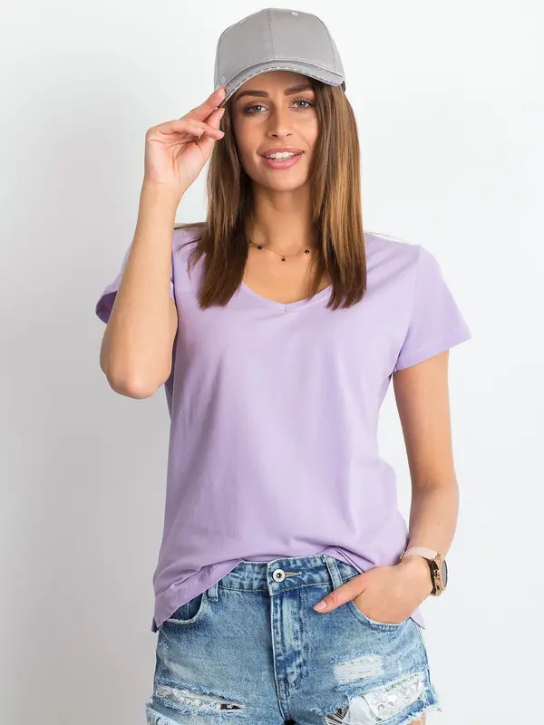 BASIC Feel Good T-shirt-RV-TS-4837.19P-Light Purple
