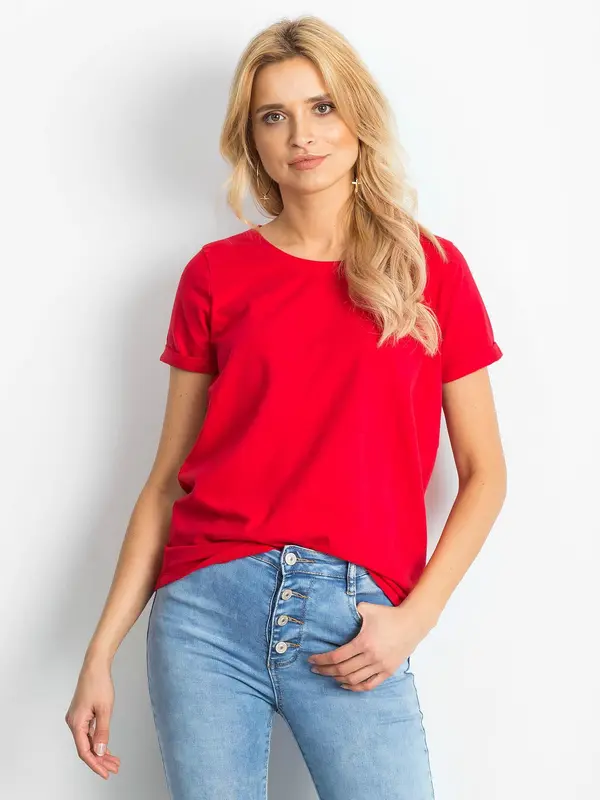 BASIC Feel Good T-shirt-RV-TS-4838.68P-red