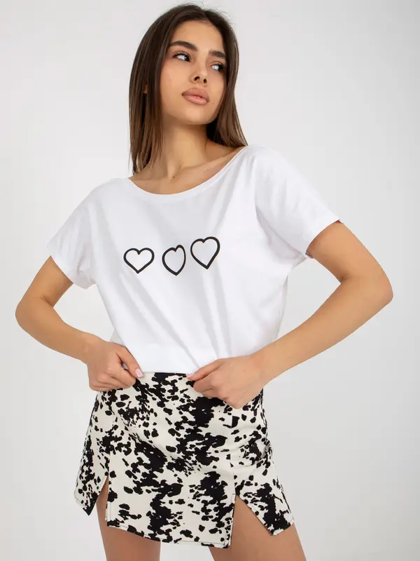 RUE PARIS T-shirt-RV-TS-5650.07P-white-black