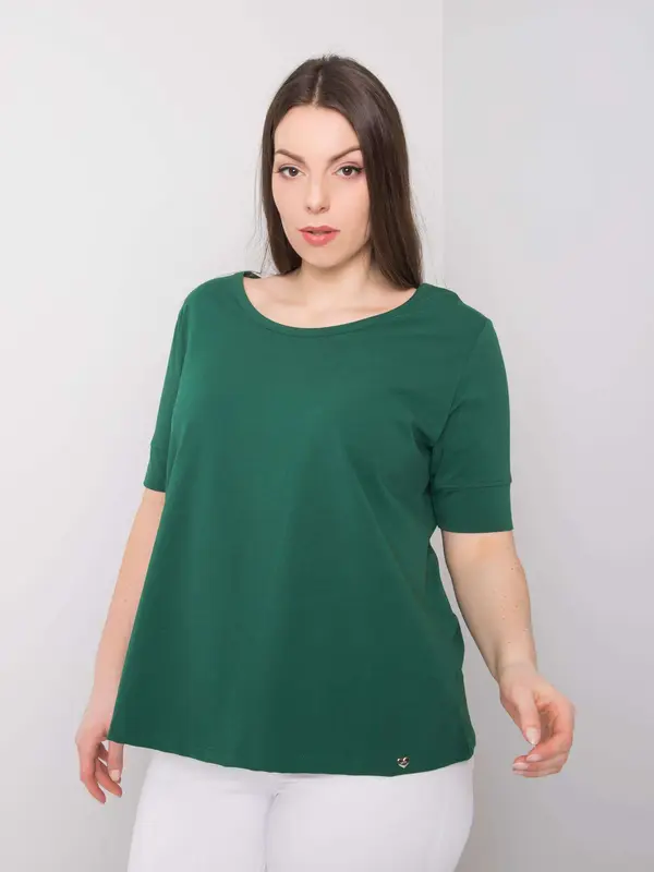 BASIC Feel Good T-shirt-RV-TS-6330.92P-dark green