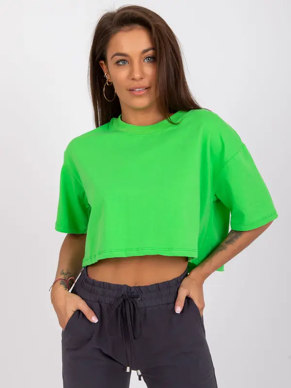 BASIC Feel Good T-shirt-RV-TS-7541.06-light green