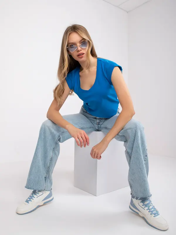 RUE PARIS T-shirt-RV-TS-7543.12X-dark blue