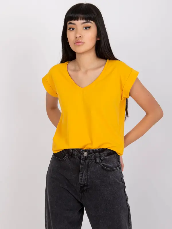 RUE PARIS T-shirt-RV-TS-7543.12X-Light Orange