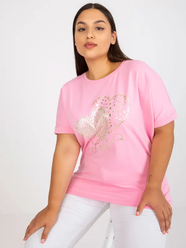 RELEVANCE T-shirt-RV-TS-7660.88P-pink