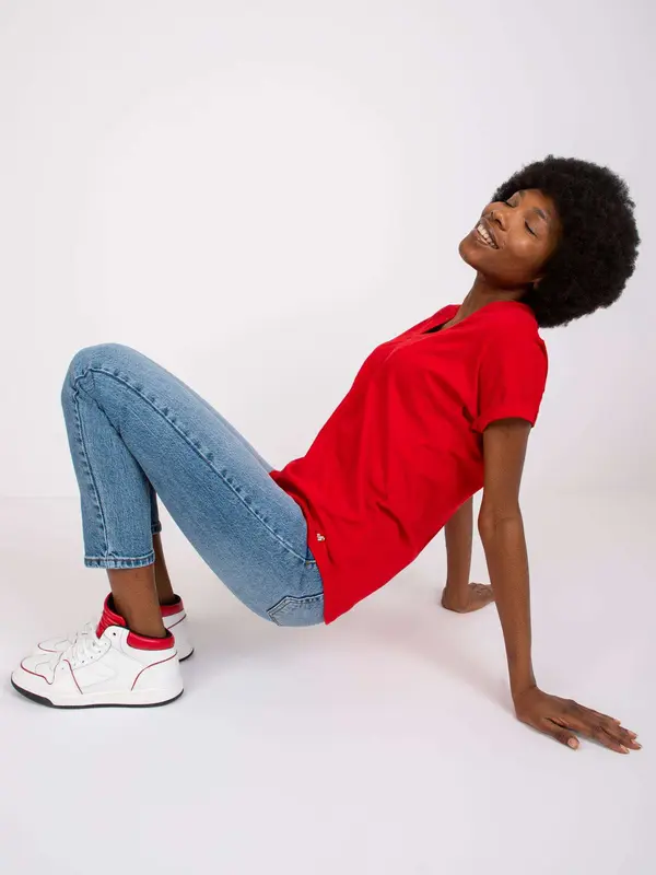 BASIC Feel Good T-shirt-RV-TS-7666.19-red