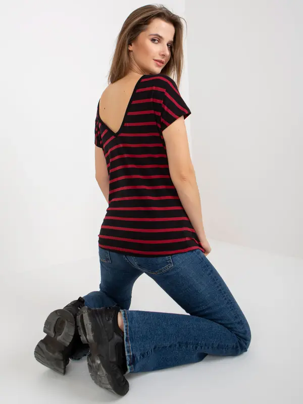 BASIC Feel Good T-shirt-RV-TS-8568.75-black-red