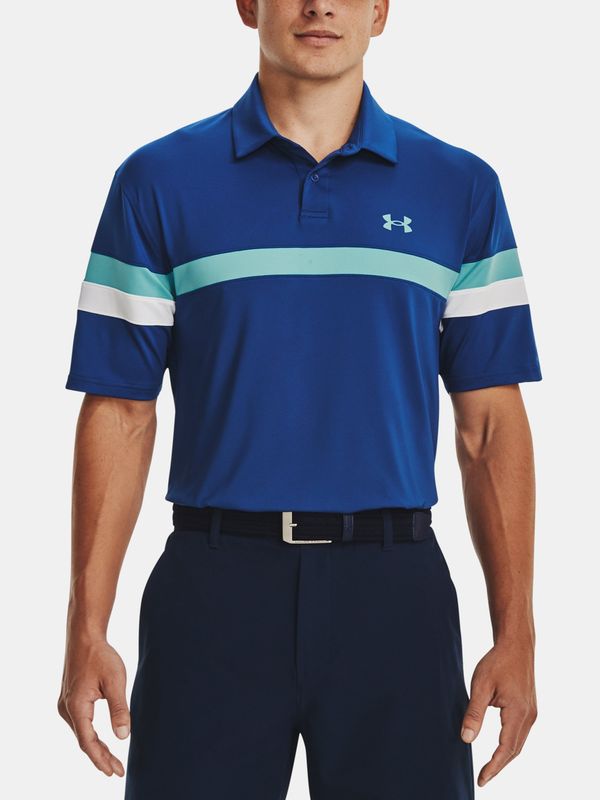 Under Armour T-Shirt Under Armour UA T2G Color Block Polo-BLU - Men