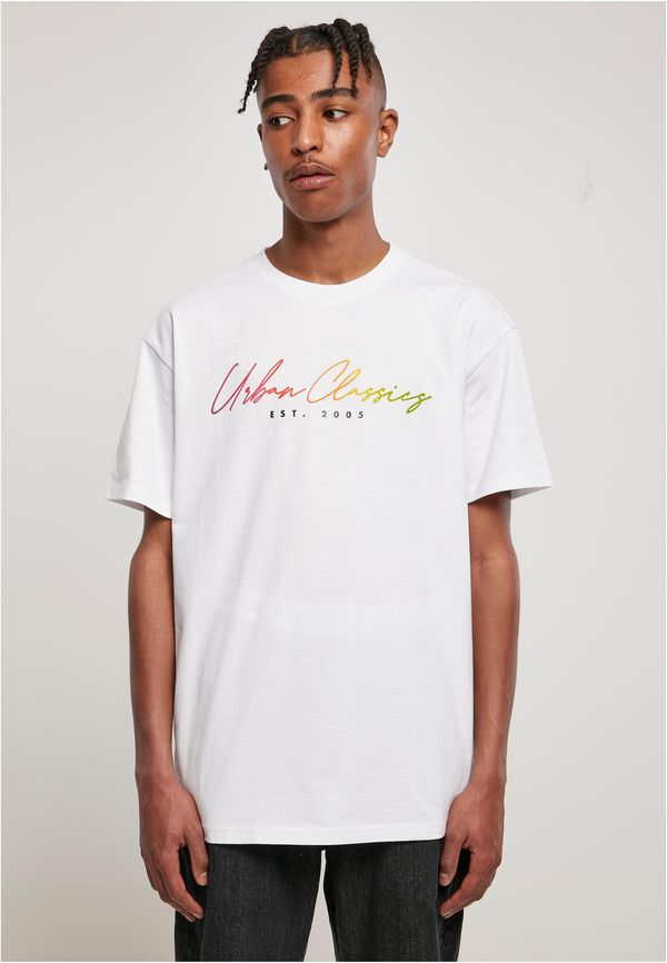 Urban Classics T-shirt with Script logo white